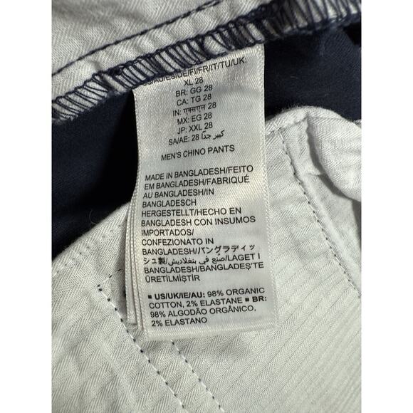 Amazon Aware Casual Men's Elasticated Waist Chino Pant Size XL / 28 Navy Blue - Picture 10 of 14